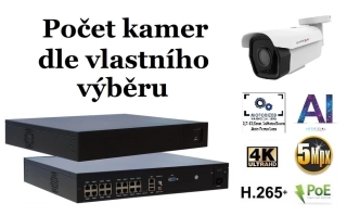 Monitorrs Security AI IP Park kamerový set 5 Mpix (6185K8+)